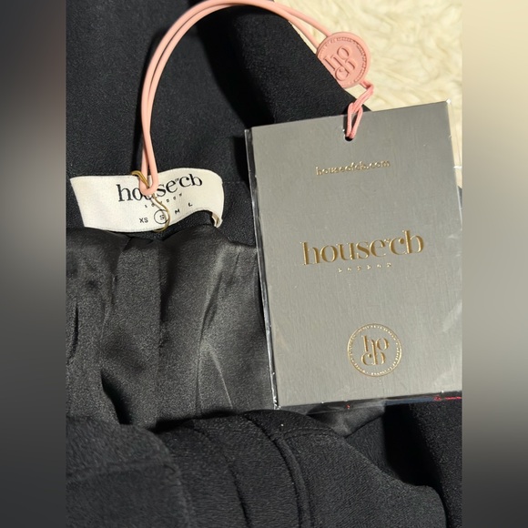 NWT House of CB Ava Black Fold Front Trousers - Size Small - Picture 4 of 5